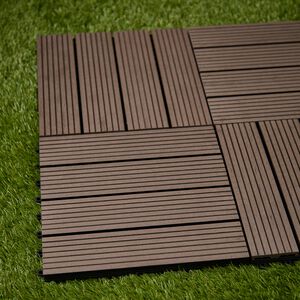 4 PACK DARK BROWN Deck Tile
