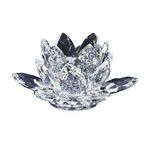 Cashel Living Crystal Lotus Flower Candle Holder