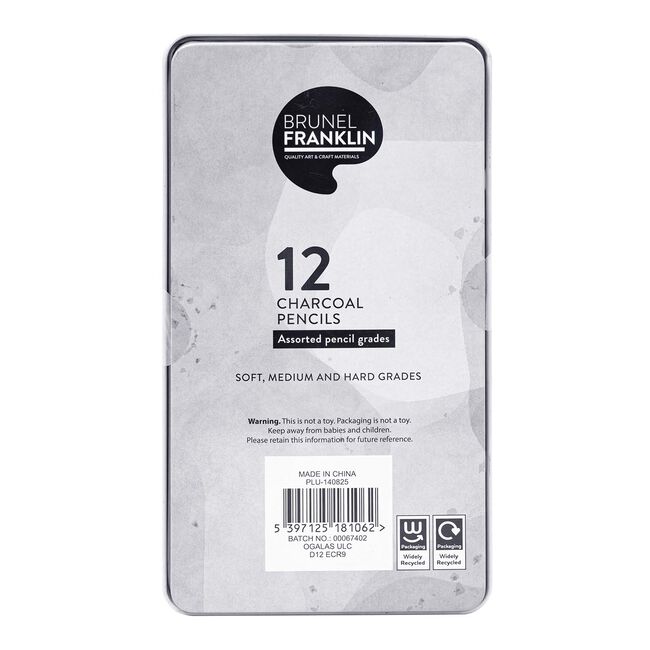12 Pack Pencils / Watercolour / Charcoal / Pastels