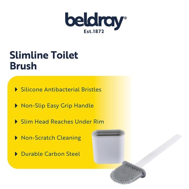 BELDRAY ANTIBAC SLIMLINE Toilet Brush