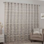 SUNSET STRIPES GREY/OCHRE 66x54 Curtain