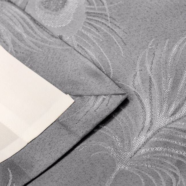 FEATHER SILVER 66x54 curtain 
