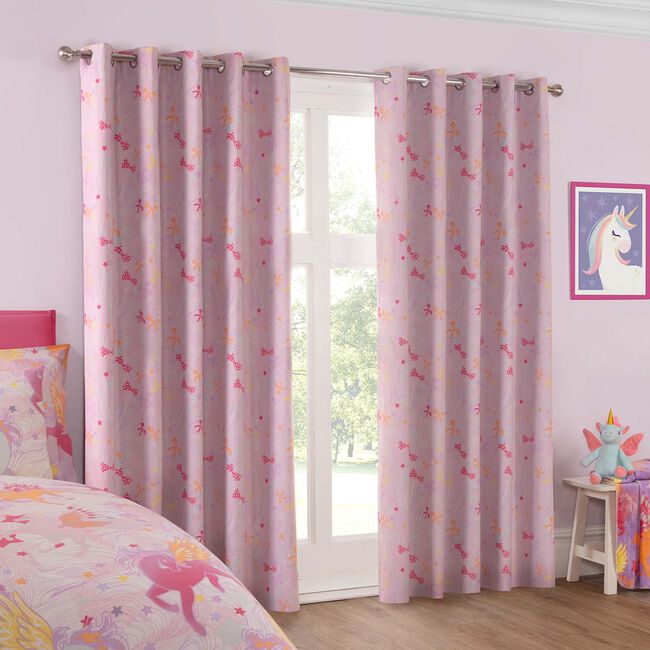 BLACKOUT BOW SKY CITY 66x54 Curtain