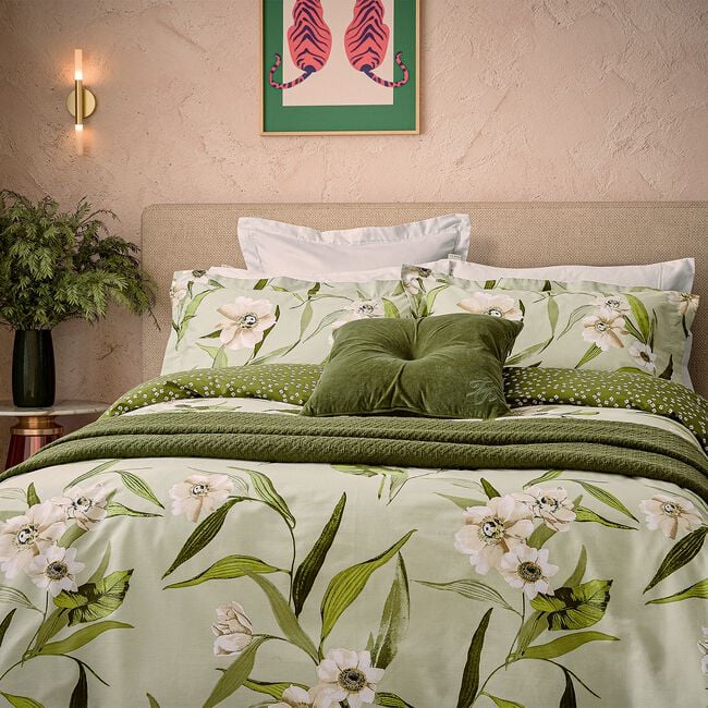 TED BAKER DOUBLE DUVET COVER Cabana Green