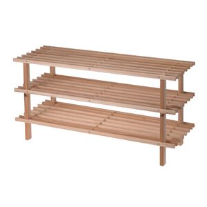 Shoe Rack 3 Layer Fir Wood