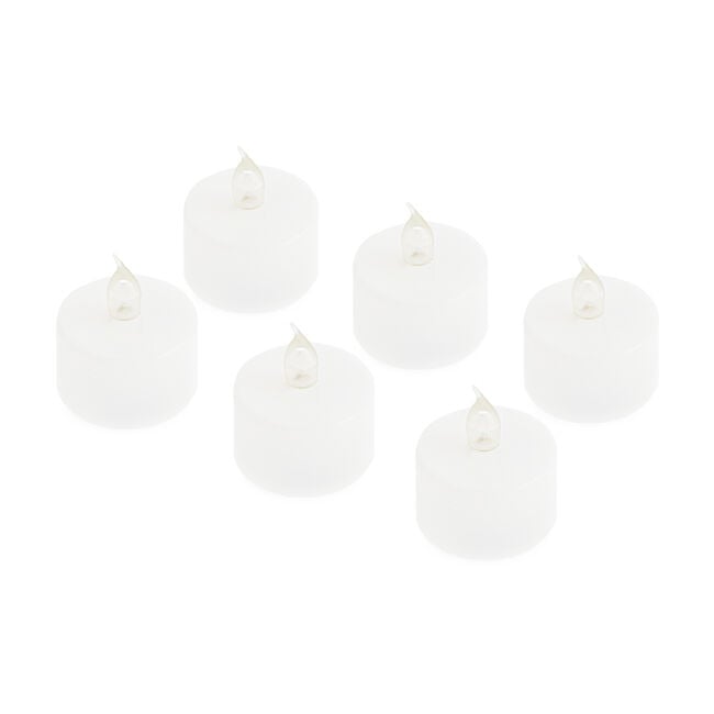 LED Battery Tea Light Candles - 6 Pack