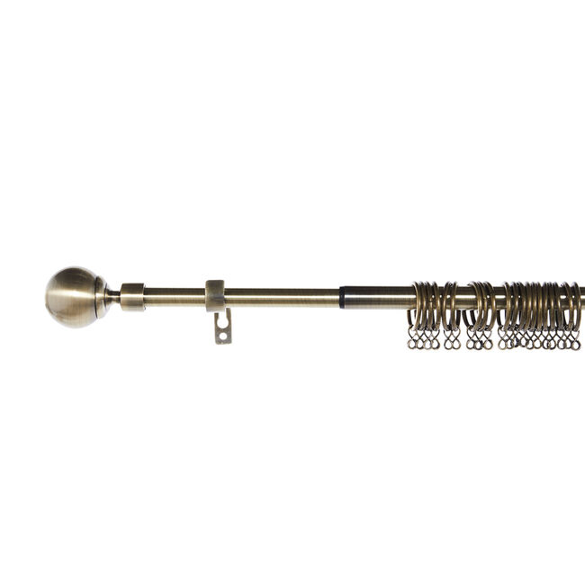 EXTENDABLE BALL 19mm 120-210cm Antique Brass