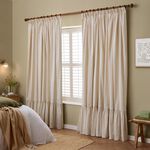 BIRDIE STRIPE OAT/MILK PENCIL PLEAT 168X229 Curtain