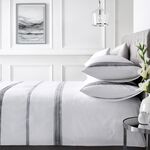 DOUBLE DUVET COVER Appletree Boutique Embroidered Bands Black