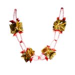 4 Section Red and Gold Garland 2.7m