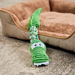 Crocodile Dog Toy With Rope