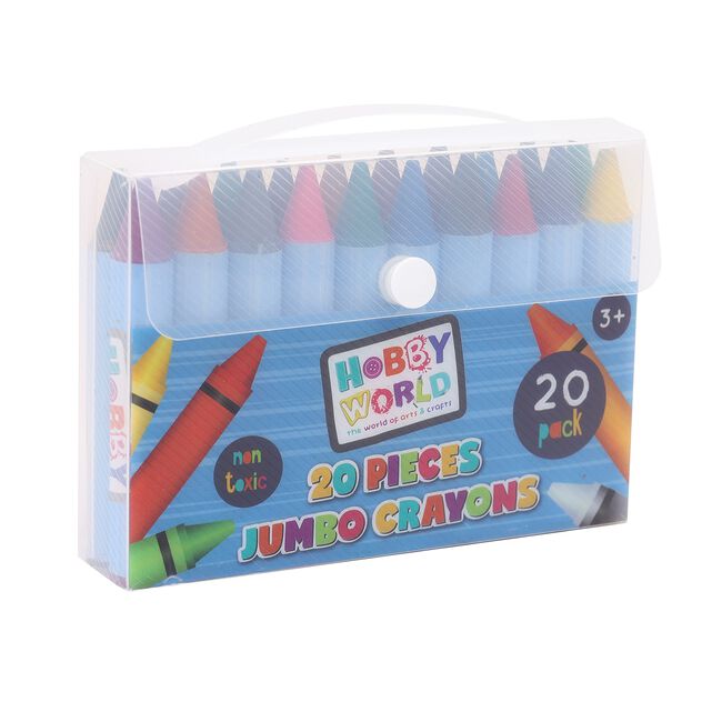 Hobby World Jumbo Crayons 20 Pieces