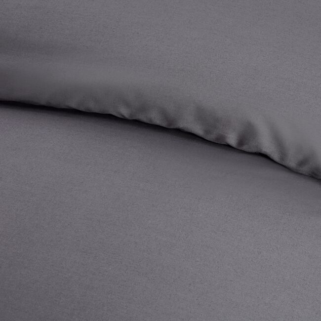 SUPER KING DUVET COVER  Grey 200tc