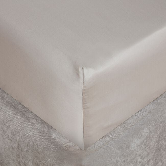 DB FITTED SHEET 500 Threadcount Cotton Stone