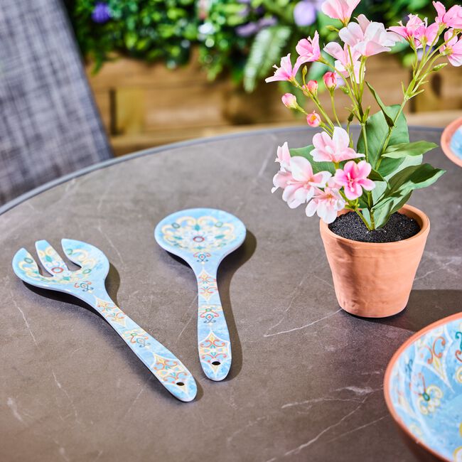 Sardinia Salad Fork & Spoon Set