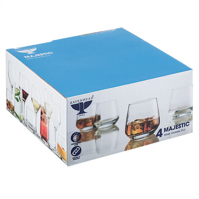 Majestic Set Of 4 Whiskey Glasses