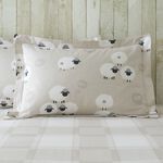 Brushed Cotton Snoozy Sheep Oxford Pillowcase Pair