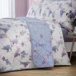 Wisteria Heather Bedspread 200cm x 220cm - Lilac