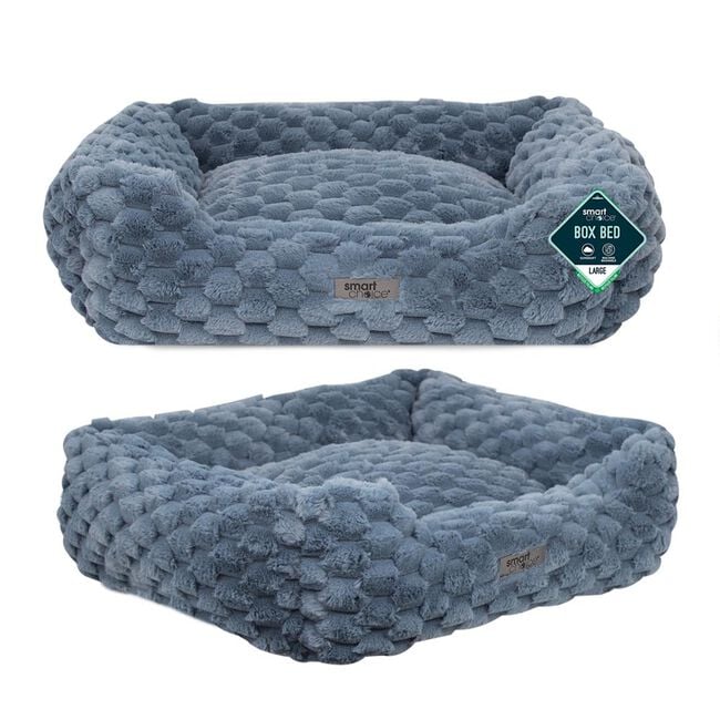 TEXTURED SQUARE PET BED LARGE 71X58X25CM