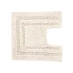 COTTON BORDER IVORY 50x50 Pedestal Mat