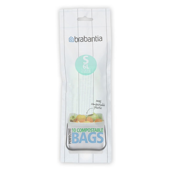 Brabantia Perfect Fit Compostable Bin Liners 6L