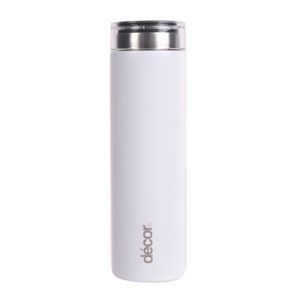 DECOR WHITE S/STEEL 300ml Vacuum Flask