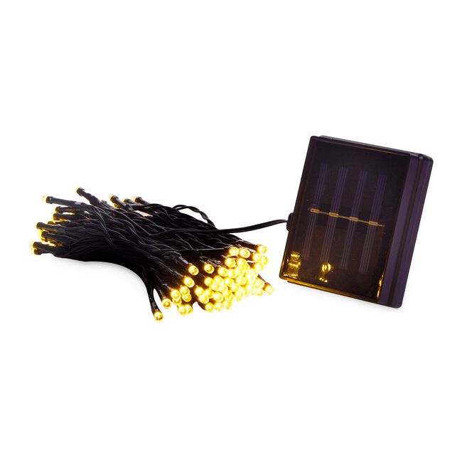 100 LED Warm White Garden Solar String Lights