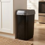 Kis Dual 25L Swing Bin Grey/Black 