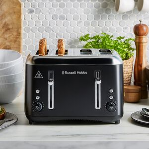 Russell Hobbs Addison Black 4 Slice Toaster