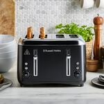 Russell Hobbs Addison Black 4 Slice Toaster
