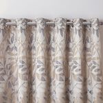 BLACKOUT & THERMAL LEAF NATURAL  66x54 Curtain
