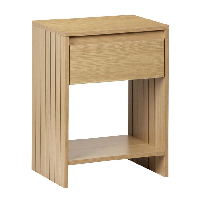 Fairmont Oak 1 Drawer Bedside Locker