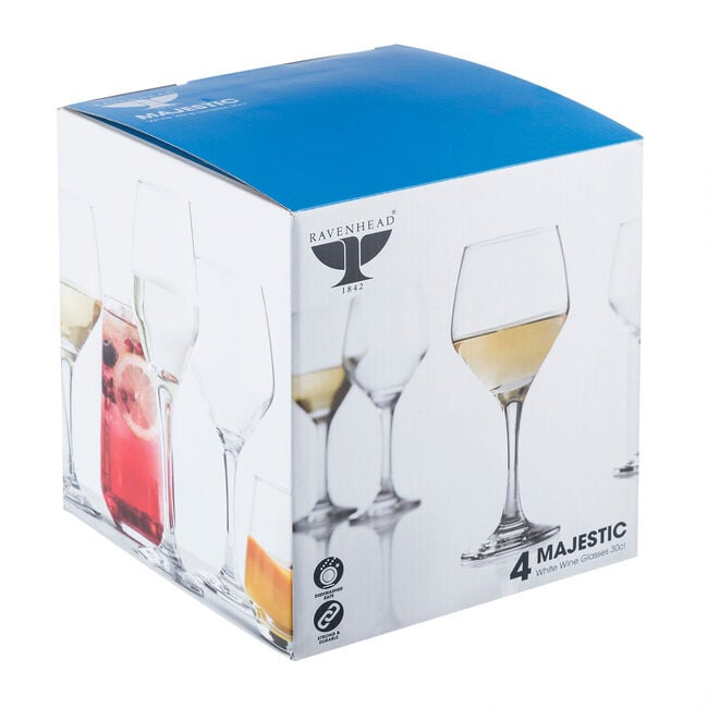 Ravenhead Majestic 4 White Wine Glasses 