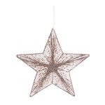 Gold Glitter Star Christmas Tree Decoration