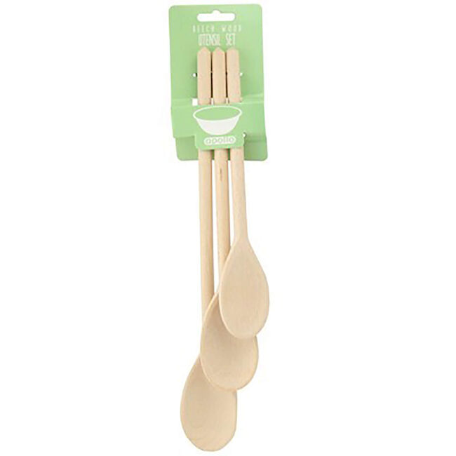 Apollo 3 Piece Beech Spoon Set