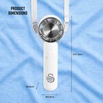 SWAN Rechargeable handheld Fan White