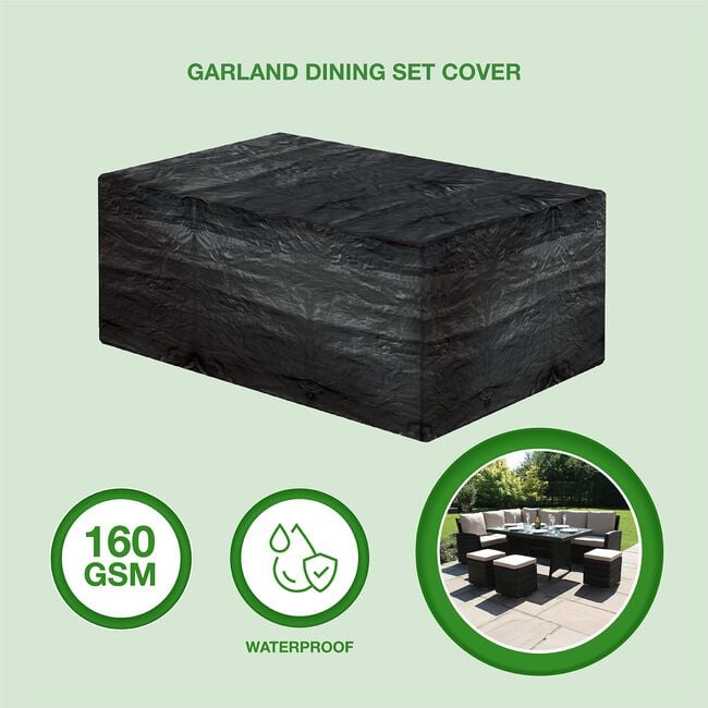 160GSM Garland Large Dining Set Cover 2.7m x 3m