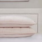 Quilted Hotel Velvet Mink 50cm x 75cm Pillowshams