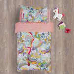 DOUBLE DUVET COVER Groovy Unicorn