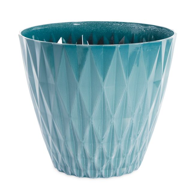 Turquoise Diamond Plant Pot 