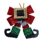 Christmas Tinsel Bows 3 Pack
