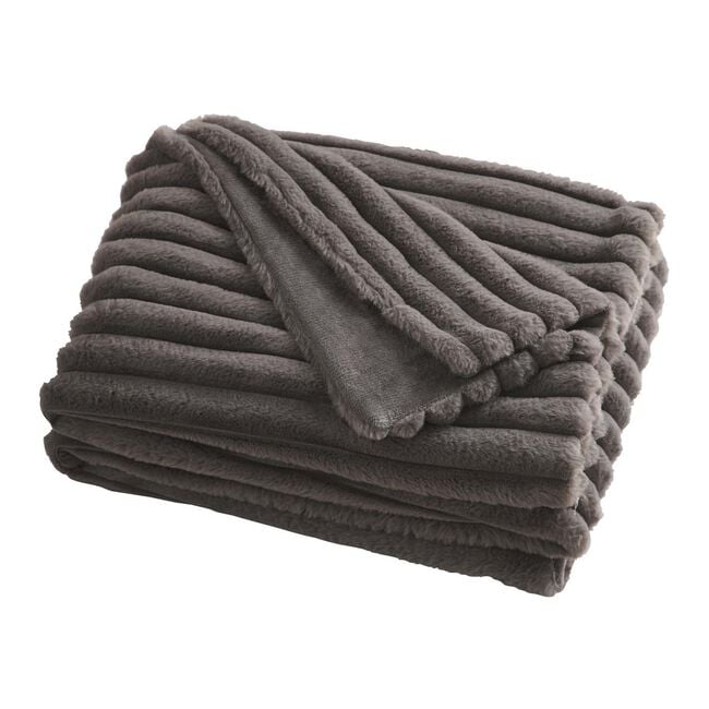 MORRITZ CHARCOAL 130x180CM Throw