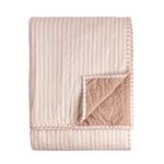 YARD HEBDEN STRIPE BLUSH/COTTA 150x200cm Bedspread 