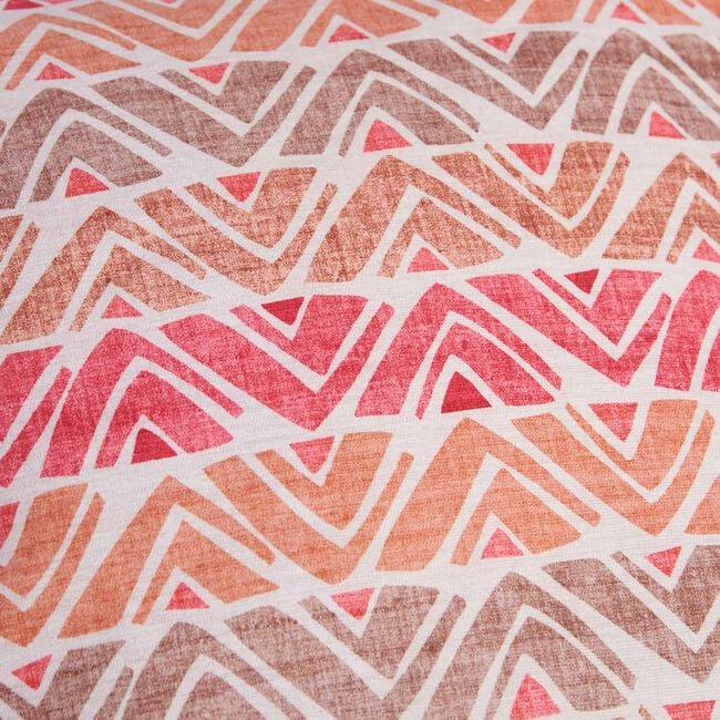 Indoor Outdoor Zig Rust Cushion