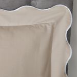 DOUBLE DUVET COVER Appletree Scallop Edge Natural