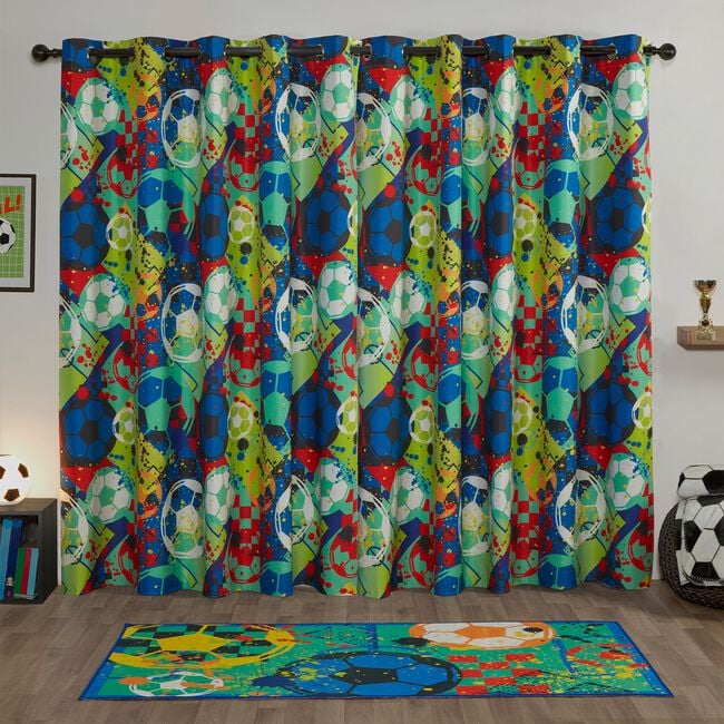 BLACKOUT FOOTBALL HERO 66x54 Curtain