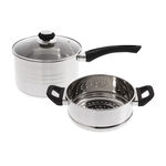 Cuisine 2 Tier Food Steamer Pot Set 20cm