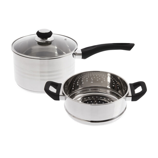 Cuisine 2 Tier Food Steamer Pot Set 20cm