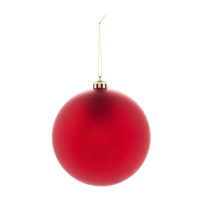 3 PACK 12Cm RED Baubles