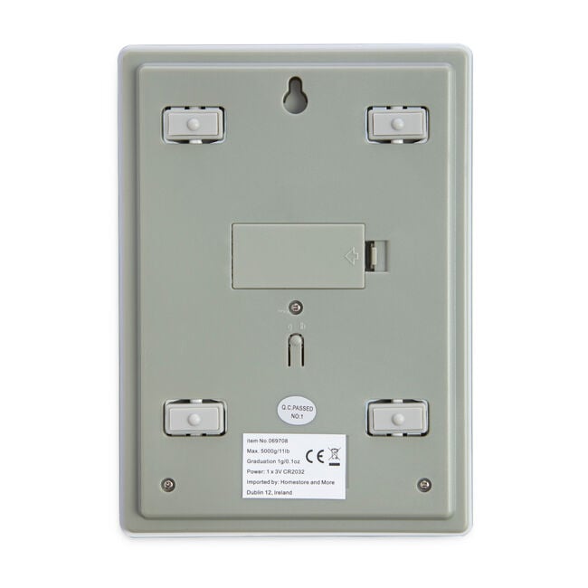 Camry White Rectangular Digital Kitchen Scale